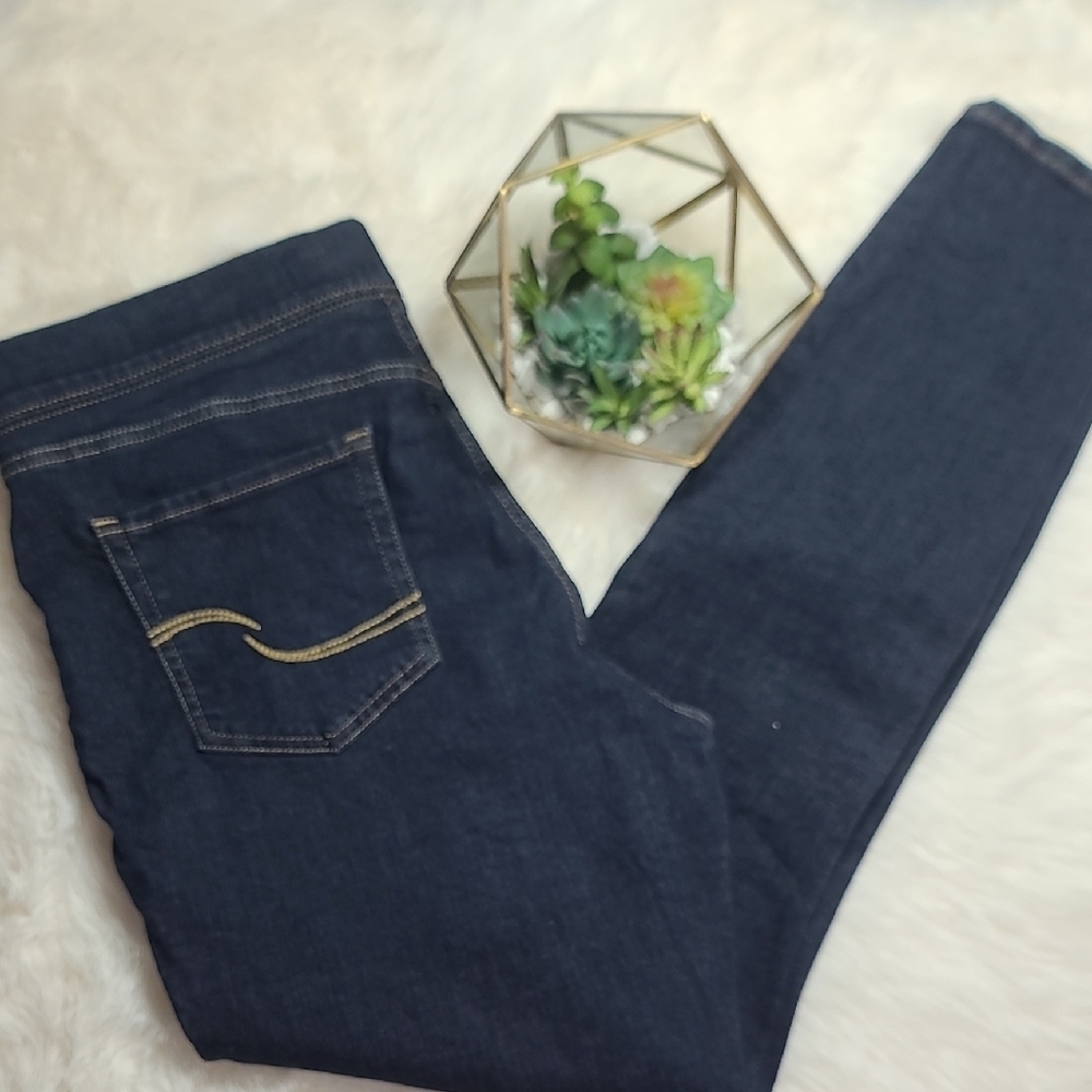 Levis Stretch Skinny Tummy Control Dark Denim Jeggings